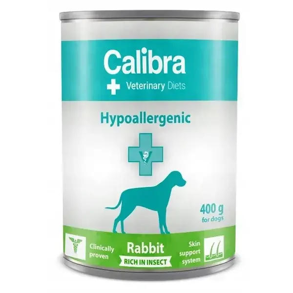 CALIBRA Veterianry Diets kutyáknak Hypoallergén rovar és nyúl 400g Olcsó