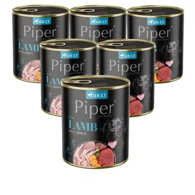 Szuper ajánlat DOLINA NOTECI Piper kutyáknak bárányhús sárgarépával 6x800g