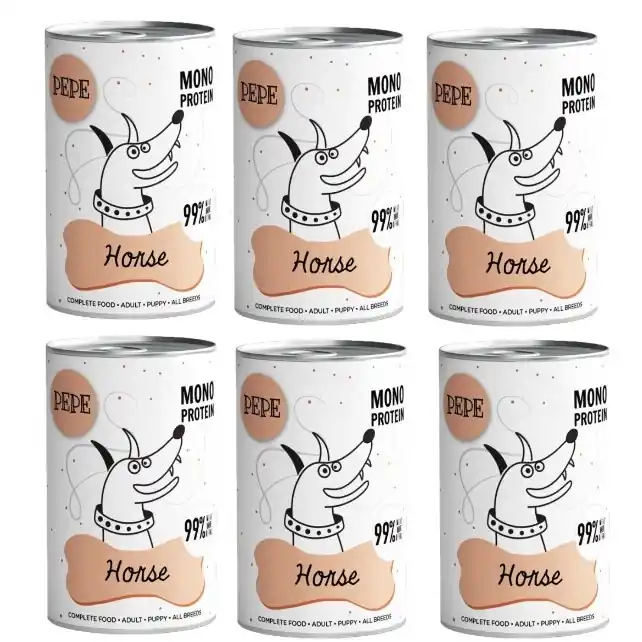 Legkelendőbb PEPE MONO PROTEIN Ló (lóhús) 6x400g