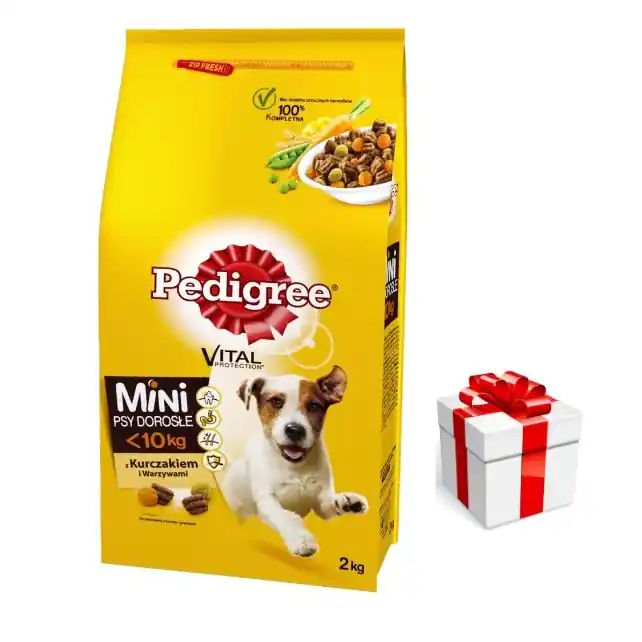 Pedigree Kistestű Kutyatáp Csirkével És Zöldséggel 2kg + Meglepetés A Kutyádnak Ingynes Expressz kézbesítés