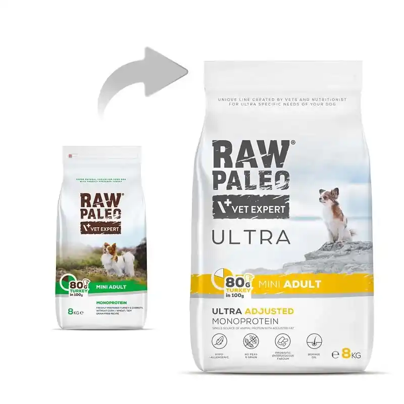 Vetexpert RAW PALEO ULTRA PULYKA FELNŐTT MINI 8KG Árcsökkenés