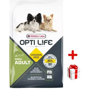 Alacsony ár Versele-Laga Opti Life Adult Mini csirke rizzsel kistestű fajták számára 7,5kg + MEGLEPETÉS A KUTYÁDNAK