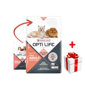 Versele-Laga Opti Life felnőtt bőrápoló mini lazaccal 7,5 kg + MEGLEPETÉS A KUTYÁDNAK Biztonságos vásárlás