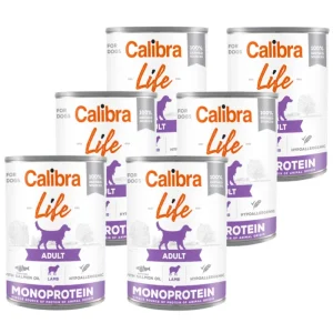 CALIBRA Dog Life Adult Bárányhúsos 6x400g Kedvezmény