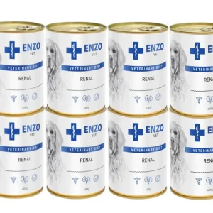 ENZO VET vesebetegségre való vesetáp marhahússal kutyáknak 8x400g Azonnali szállítás