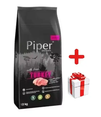 Vedd meg online Dolina Noteci Piper Animals Junior pulykával 12kg + MEGLEPETÉS A KUTYÁDNAK