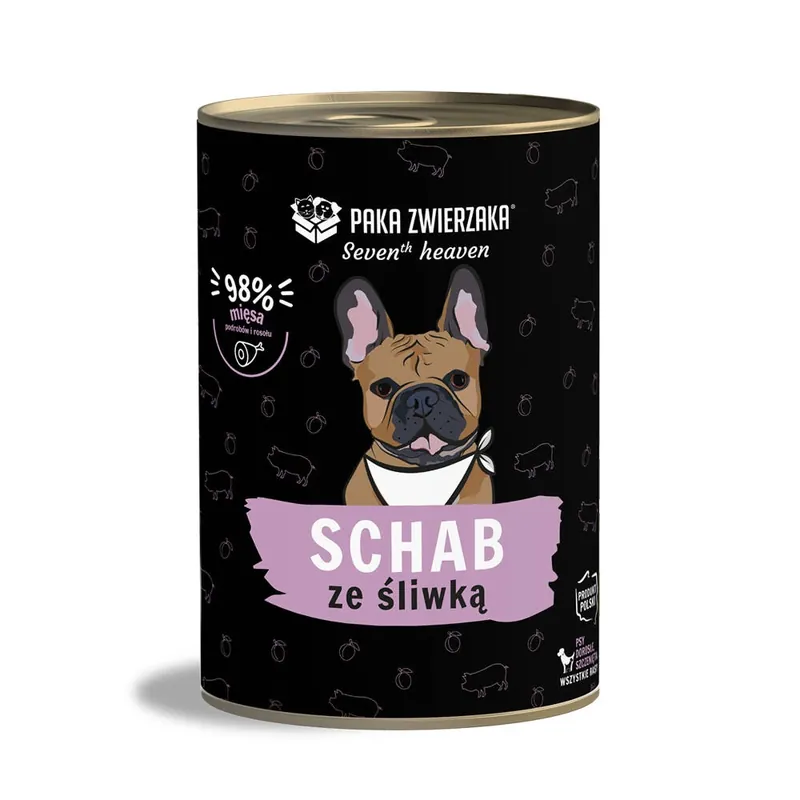 Paka Zwierzaka - Hetedik mennyország - Sertéskaraj szilvával (sertés és szilva) 400g Azonnal elérhető