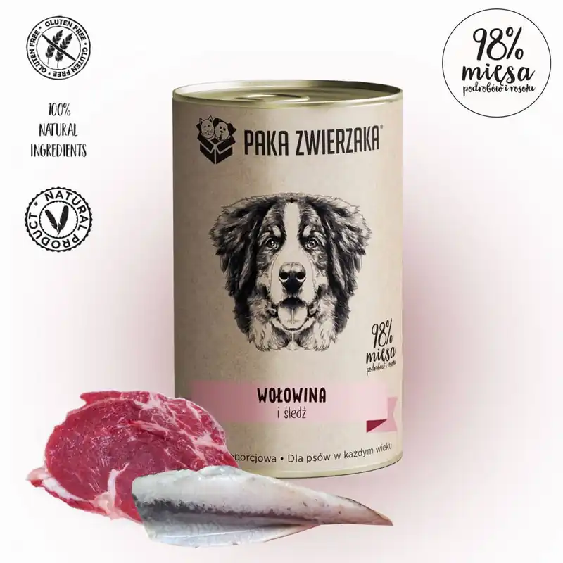 Paka Zwierzaka marhahús és hering (400g) Ajánlat
