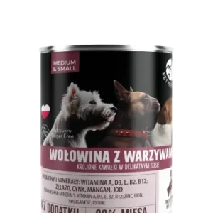 Akciós ár PetRepublic darabok mártásban marhahússal és zöldségekkel 400g kutyáknak