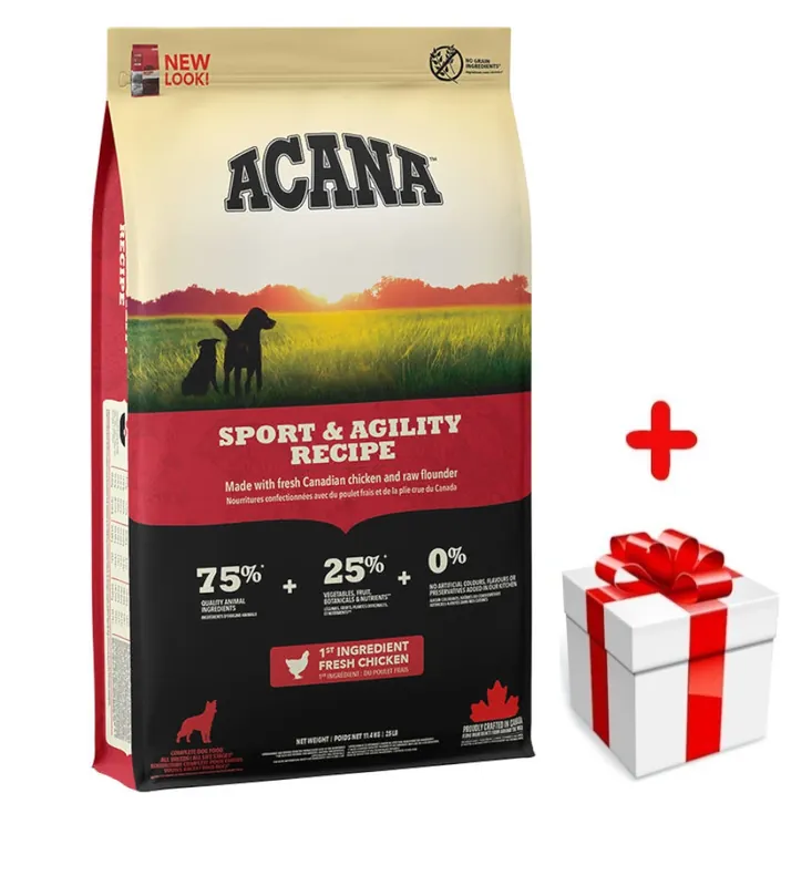 Azonnali szállítás Acana Heritage Sport & Agility 11,4kg + MEGLEPETÉS A KUTYÁDNAK