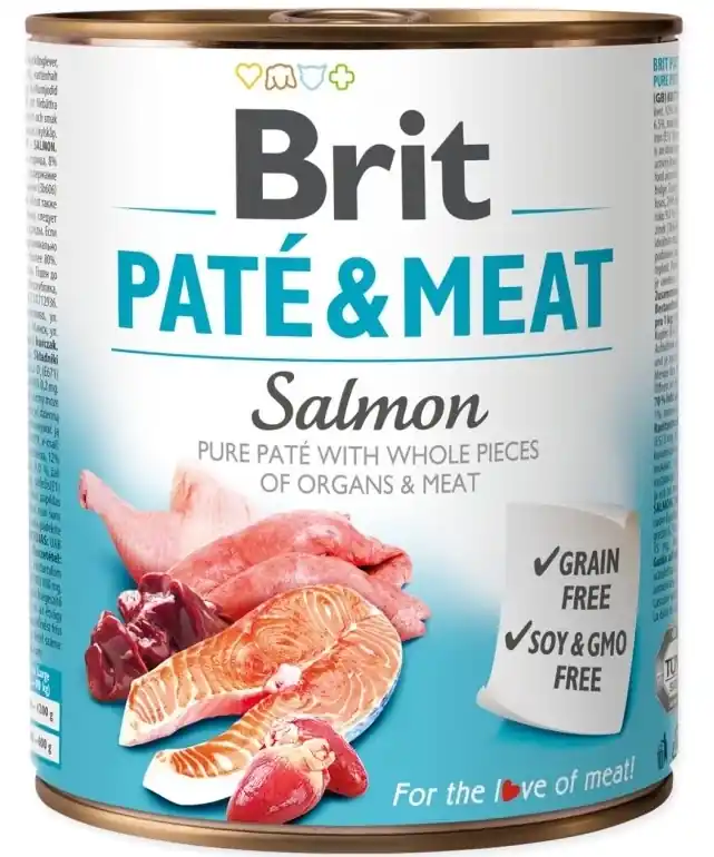 Népszerű Brit Pate & Hús lazac 6x800g