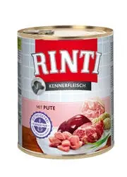 Árengedmény Rinti Kennerfleisch nedves kutyaeledel - pulyka 800g