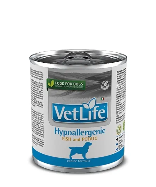 Farmina Vet Life kutya hipoallergén hal és burgonya 12x300g Árcsökkenés