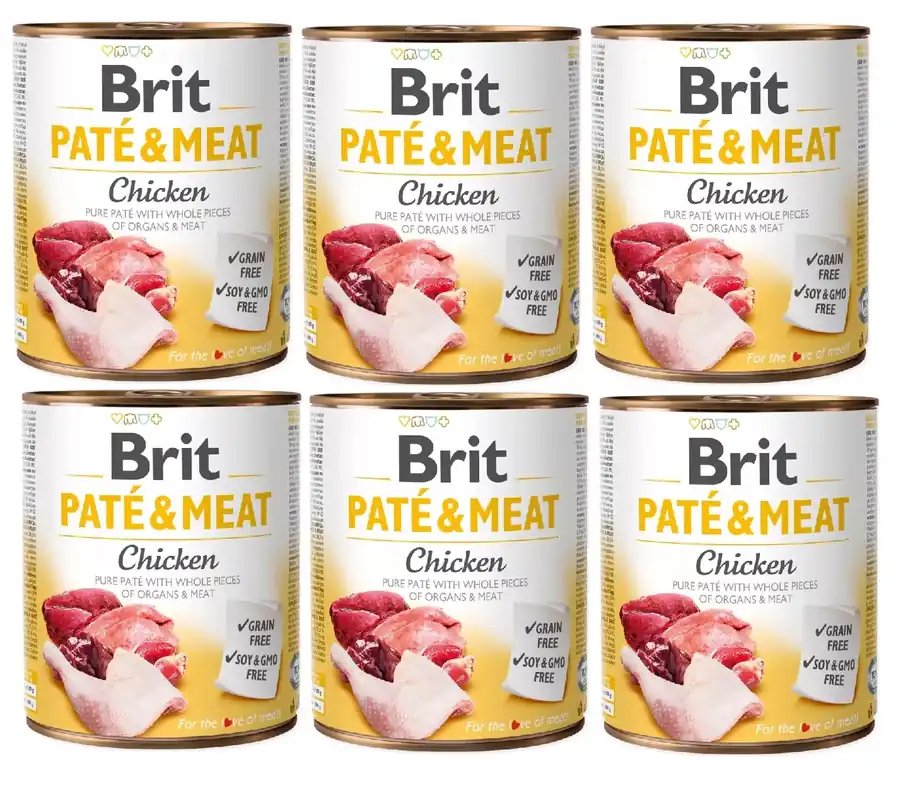 Brit pástétom és hús csirkével 6x800g Árengedmény