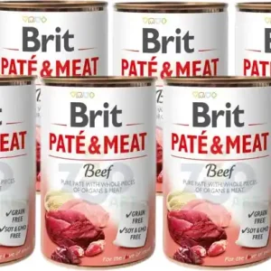Végkiárusítás Brit pástétom és hús marhahússal 6x400g