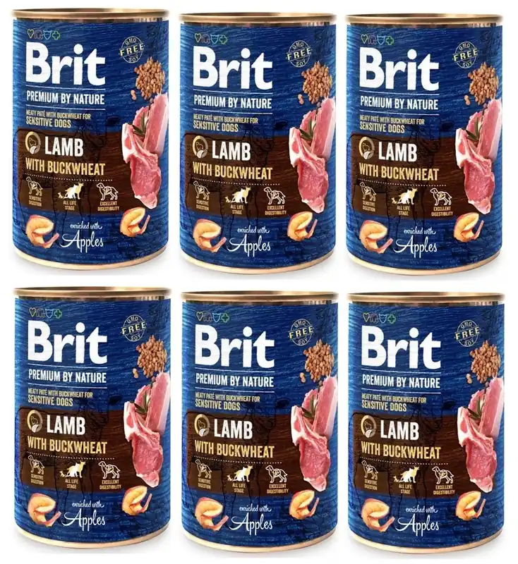Brit Premium By Nature Bárányhús hajdinakásával 6x400g Legjobb ár