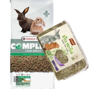 Prémium Versele-Laga Cuni Adult Complete 8 kg + szénával rágcsálóknak 250 g