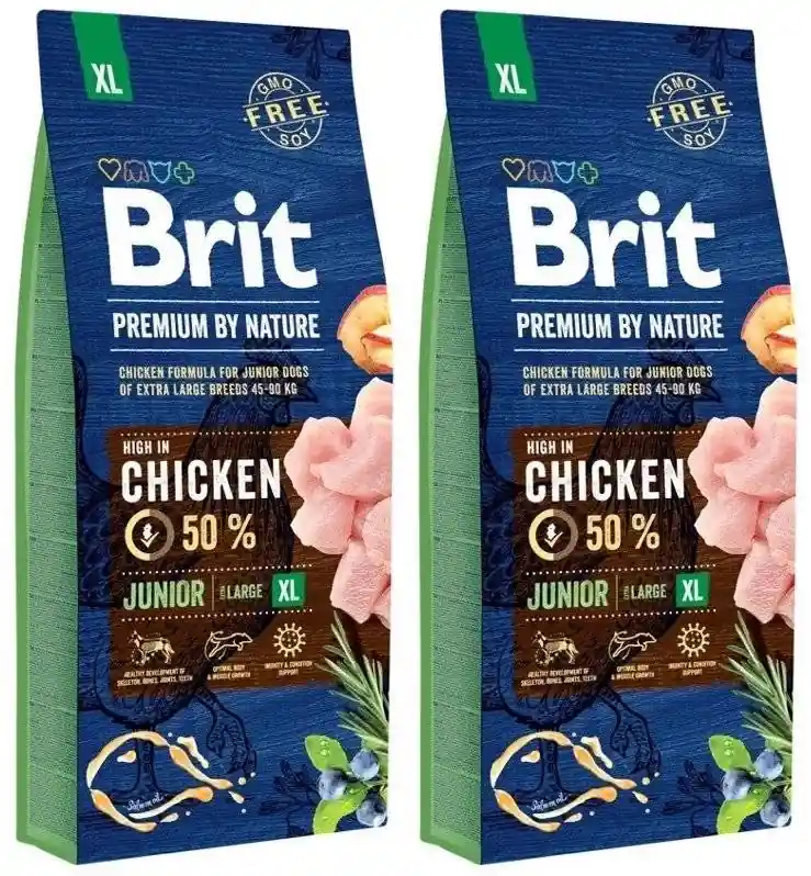 Brit Premium by Nature Adult Extra Large Adult Chicken 2x15kg Rendeld meg most
