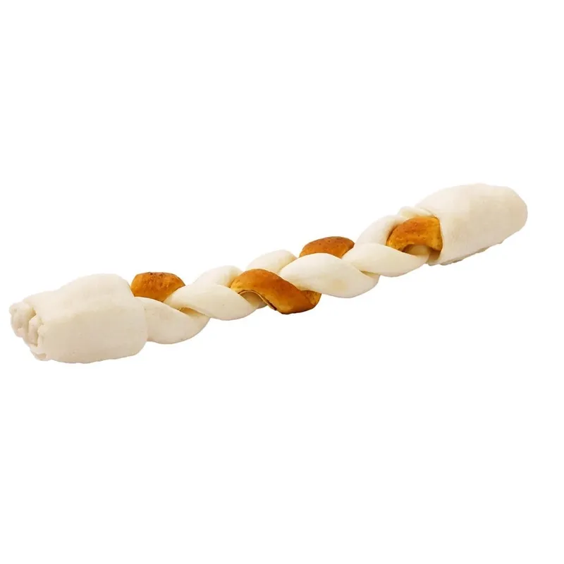 Népszerű MACED Prémium barna és fehér fonat, 25 cm