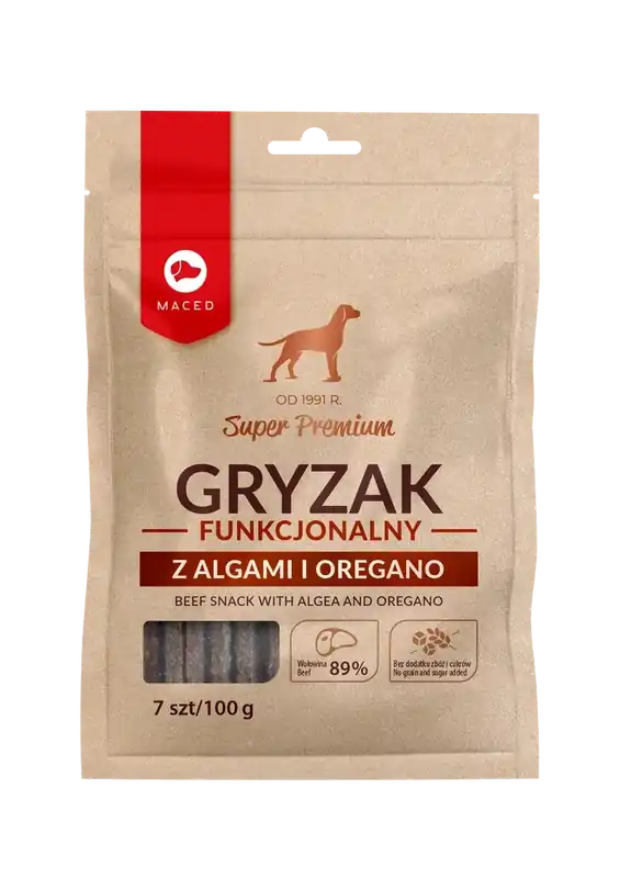 Különleges ajánlat MACED Rágó játék tengeri moszat és oregánóval 100 g