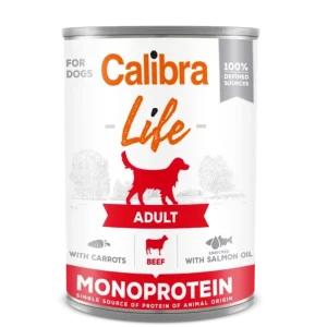 Azonnali szállítás CALIBRA Dog Life Adult marhahús sárgarépával 400 g