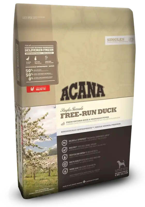 Acana Free-Run Duck 6 kg Azonnal elérhető