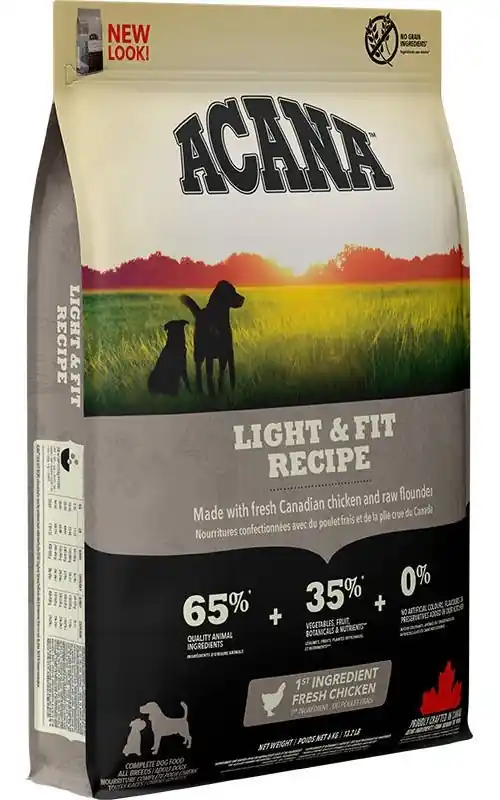 Exkluzív ajánlat Acana Heritage Light & Fit kutyaeledel 6 kg