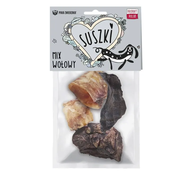 Azonnali szállítás Paka Zwierzaka marhahús-szárított hús keverék 100 g