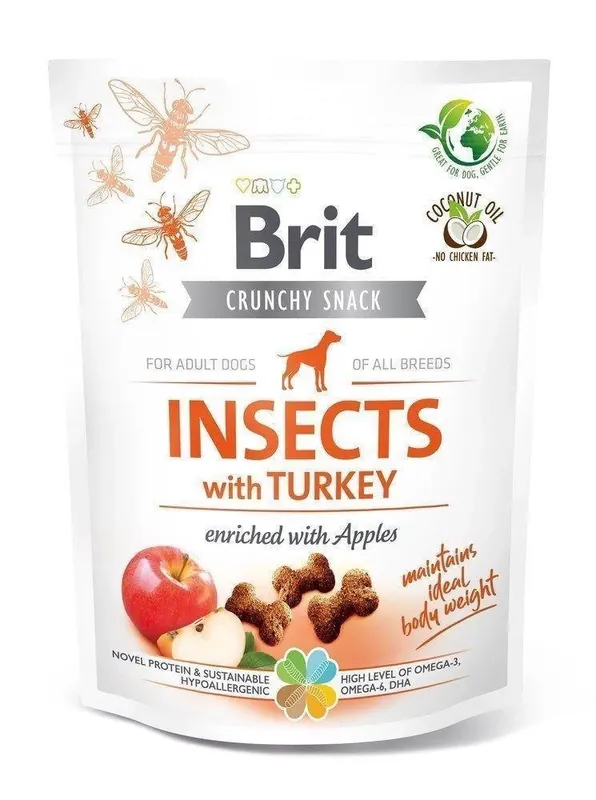 Biztonságos vásárlás Brit Care Dog Crunchy Cracker rovarok pulykában gazdag 200g