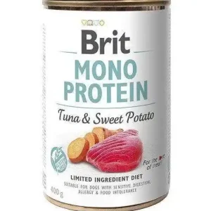 Alacsony ár Brit Mono Protein Tonhal és édesburgonya 400 g