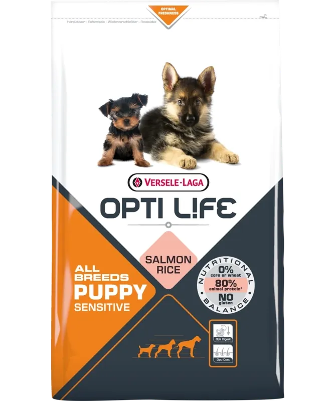 Versele-Laga Opti Life Puppy Sensitive Lazac rizs 12,5 kg Kiárusítás