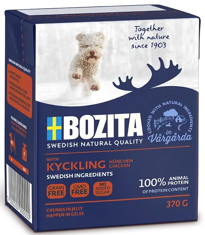 Utolsó esély BOZITA Dog Junior Finom csirke zselében 370g