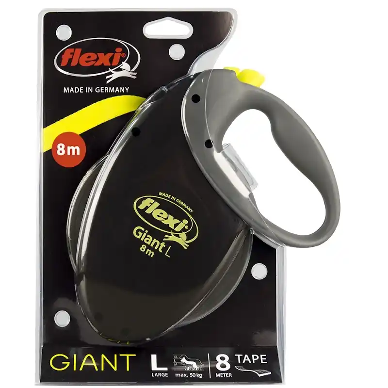 Csak ma Flexi Leash Original Giant L pánt 8m 50 kg-ig - Neon színű