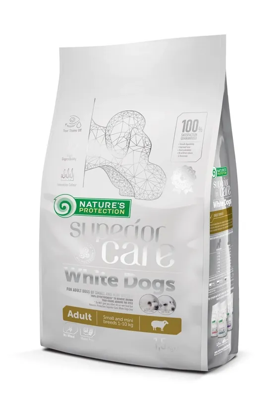 Nature‘s Protection NATURES PROTECTION Superior Care Fehér Kutya Felnőtt 1, 5kg Szuper ajánlat