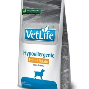 Azonnali szállítás Farmina Vet Life kutyáknak hipoallergén hal és burgonya 2 kg