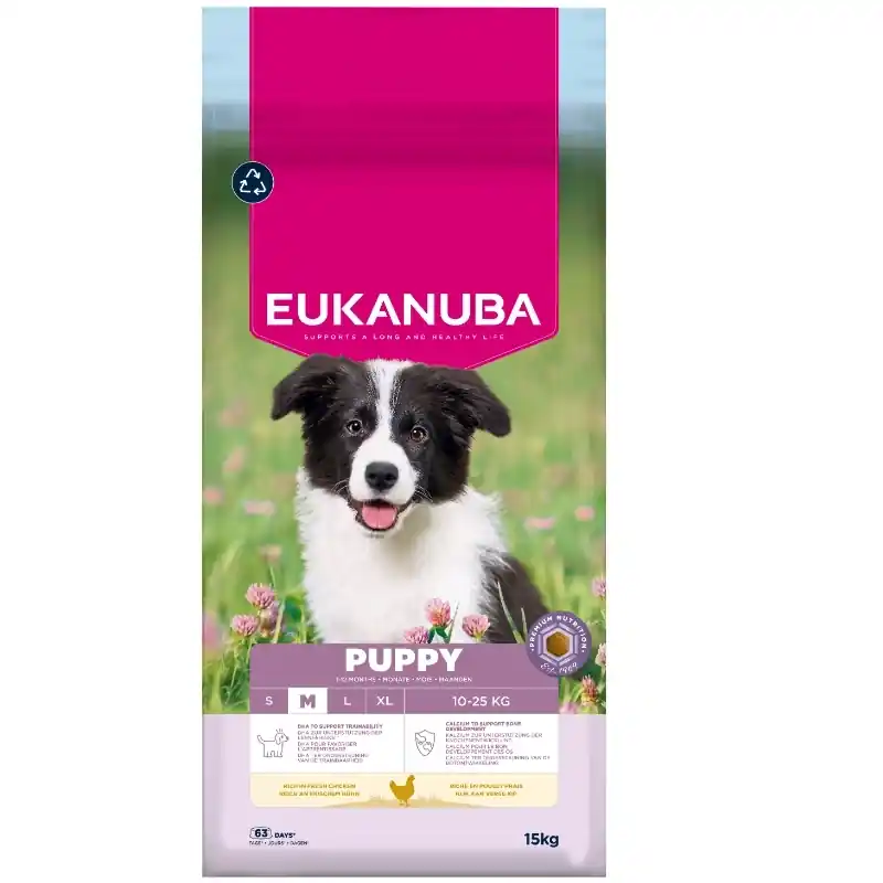 Eukanuba Puppy&Junior közepes fajtájú 15kg Utolsó esély