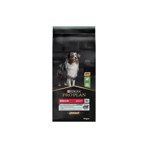 PRO PLAN Sensitive Digestion Medium felnőtt kutyaeledel bárányhúsban gazdag 14kg Csak ma