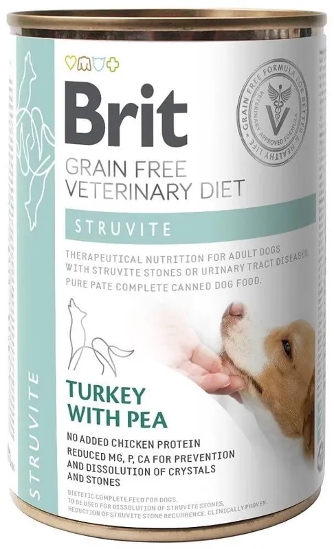 Szezonális akció veterinary Brit Green Free Veterinary Diet Dog Struvite pulyka borsóval 400g