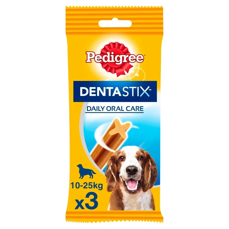 Árengedmény Pedigree DentaStix fogápoló kutyáknak 10-25kg között 77g