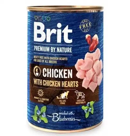 Brit Premium By Nature Csirke csirkeszívvel 400 g Expressz kézbesítés