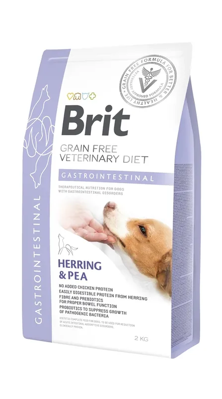 veterinary Brit Grain Free Veterinary Diet Dog Gastrointestinal Hering borsóval 2kg Kedvezményes ár