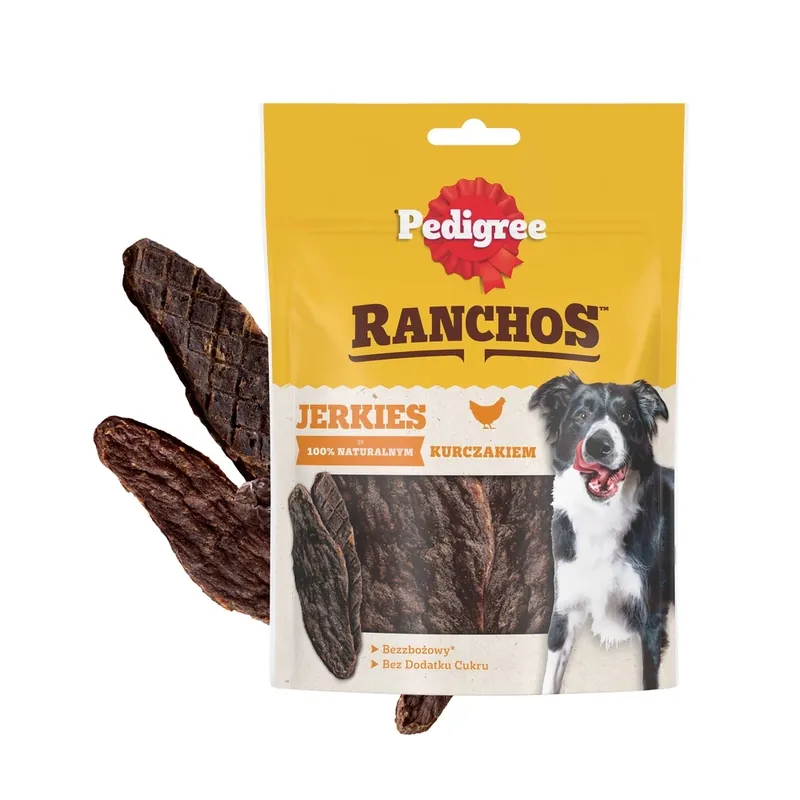 Rendeld meg most Pedigree Ranchos Originals felnőtt kutyáknak készült csemege csirkével 70 g