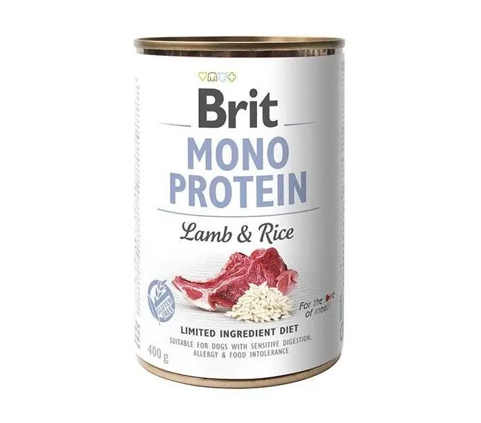 Biztonságos fizetés Brit Mono Protein bárányhússal és rizzsel 400 g