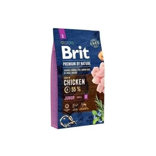 Brit Premium By Nature Junior S csirkével 8 kg Expressz kézbesítés