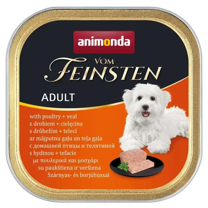 ANIMONDA Dog Vom Feinsten Adult íz baromfi és borjúhús 150 g Ajánlat