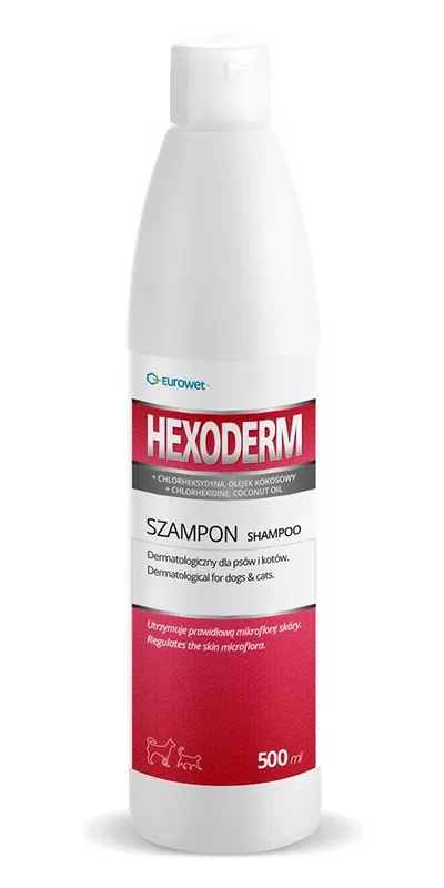 Olcsóbb Eurovet Hexoderm sampon 500 ml