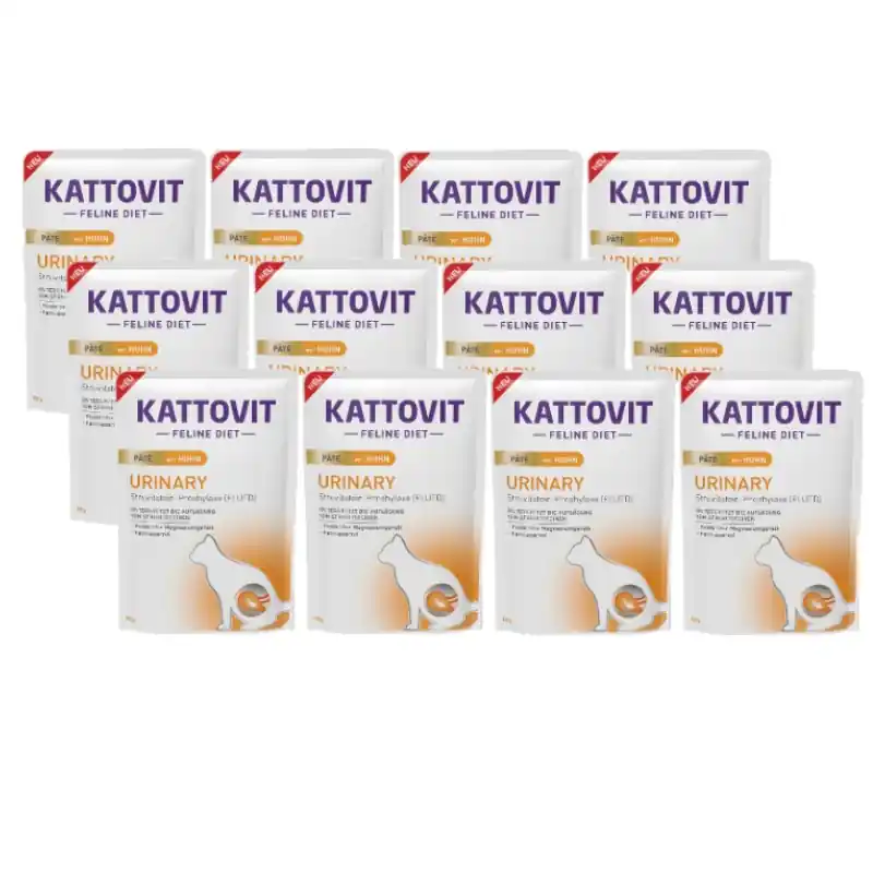 Biztonságos fizetés Kattovit Urinary Pate csirke 12x85 g-os tasak