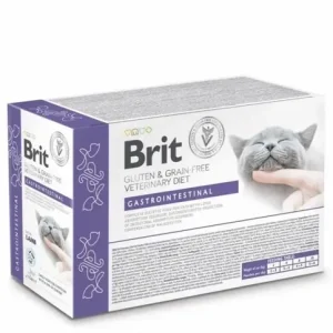 BRIT GF VET. CAT POUCH gastro 12x85 g Outlet