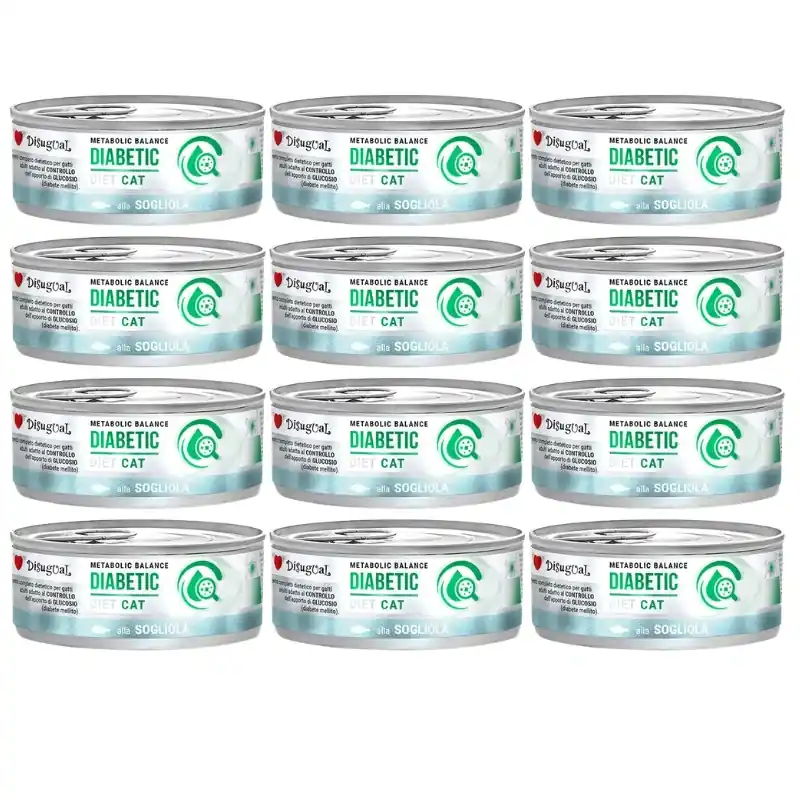 Outlet Disugual Karma nedves macskakaja, állatorvosi DIABETIC Sola (felnőtt) 12x85 g