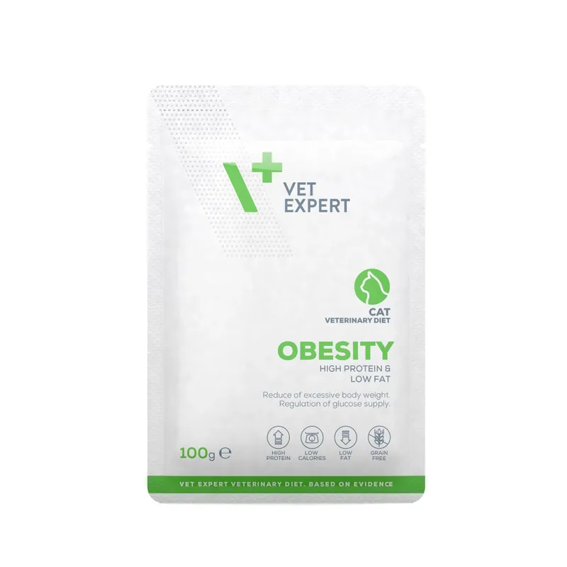 Népszerű VETEXPERT Obesity Cat – nedves állatorvosi táplálék macskáknak, 100 g